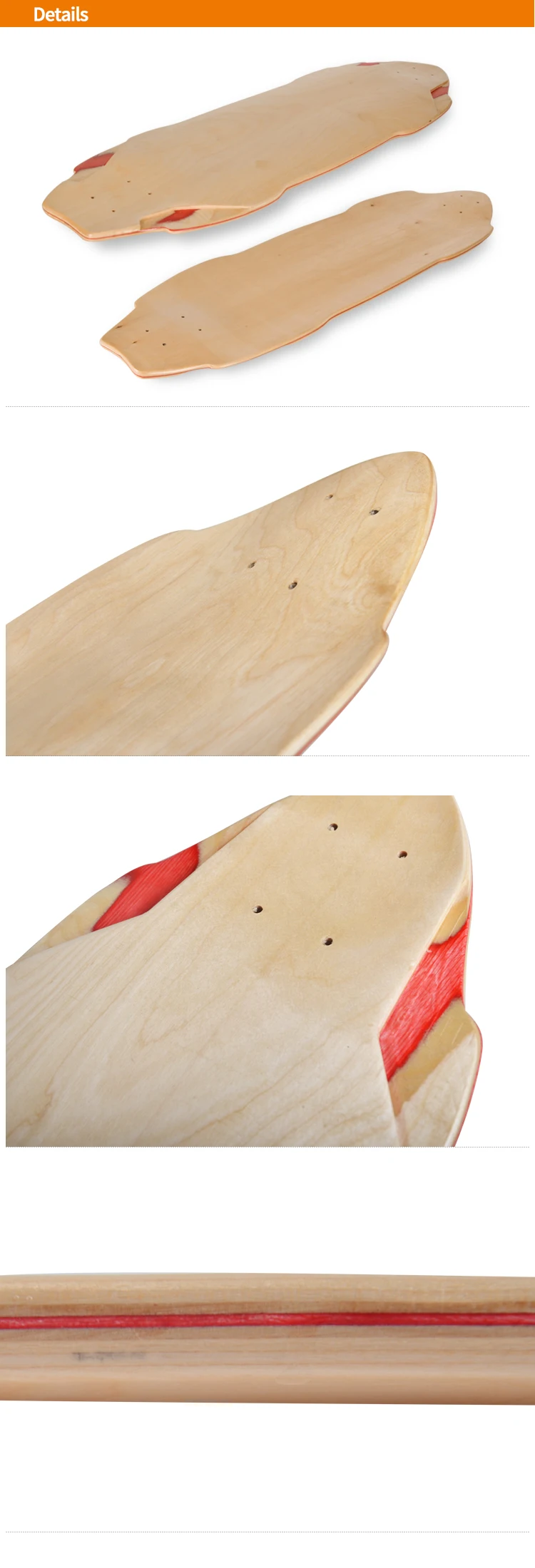 Pintail Loaded Unfinished Freestyle Custom Blank Skateboard Longboard