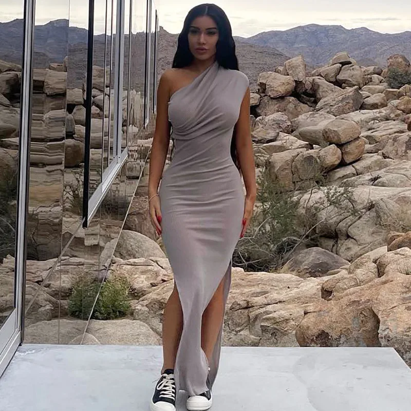 

Slip Bodycon Prom Maxi Dress for Woman Summer 2022 Sexy Party Evening Elegant Birthday Long Dresses Women's Clothes White