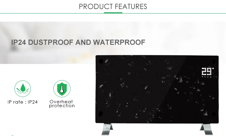 Freestanding Electric Wall Panel, Waterproof, 1500W, Portable - detail 6