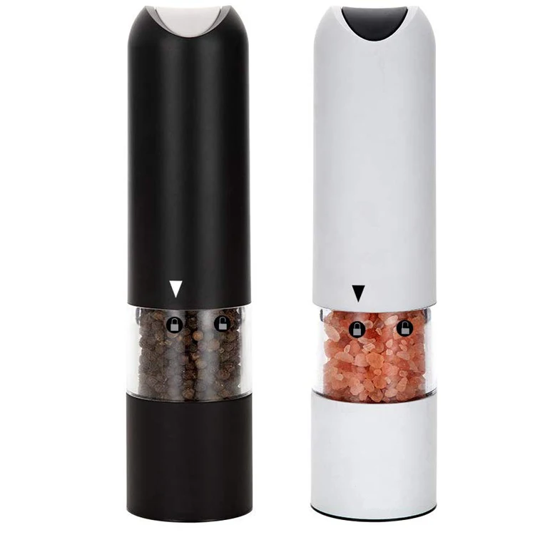 

Fashionable Adjustable Coarseness Kitchen Gadgets Salt and Pepper Mill Grinder Set, White