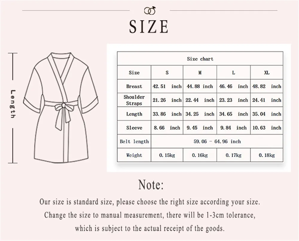 Pure Silk Satin Wedding Robe Bridesmaids Gown Girl Spa Bathrobe - Buy ...