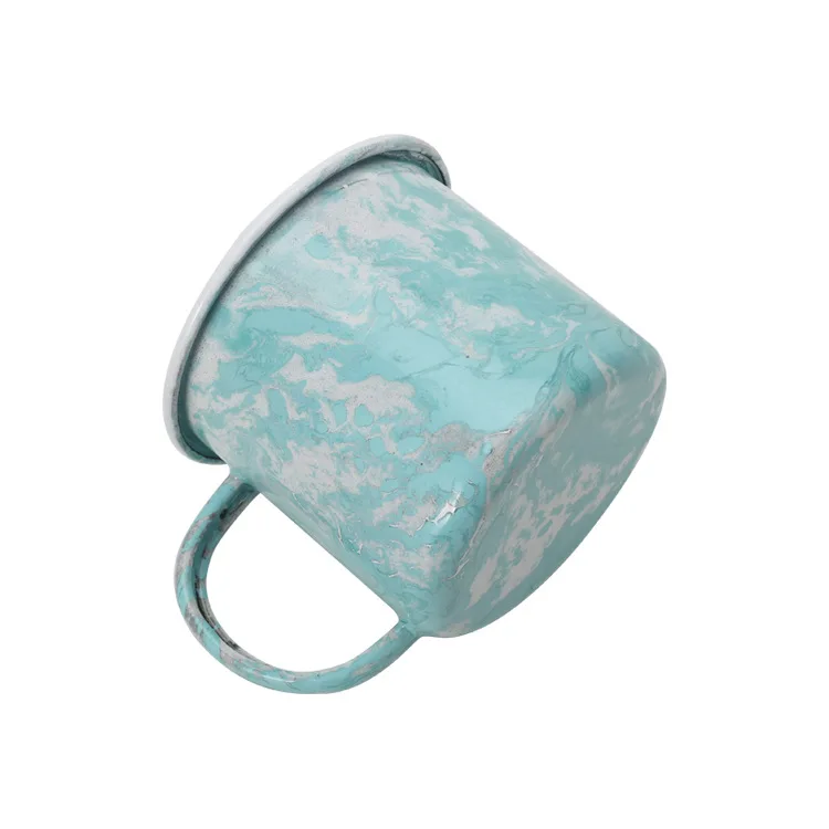 

Enamel mug custom cheap stainless steel enamel classic coffee mug with logo printing, As the picture show