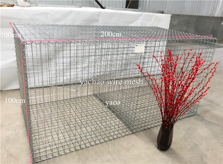 Gabion Basket 200x100x50 Wire Mesh 50x100mm Welded Gaw Gabion Box