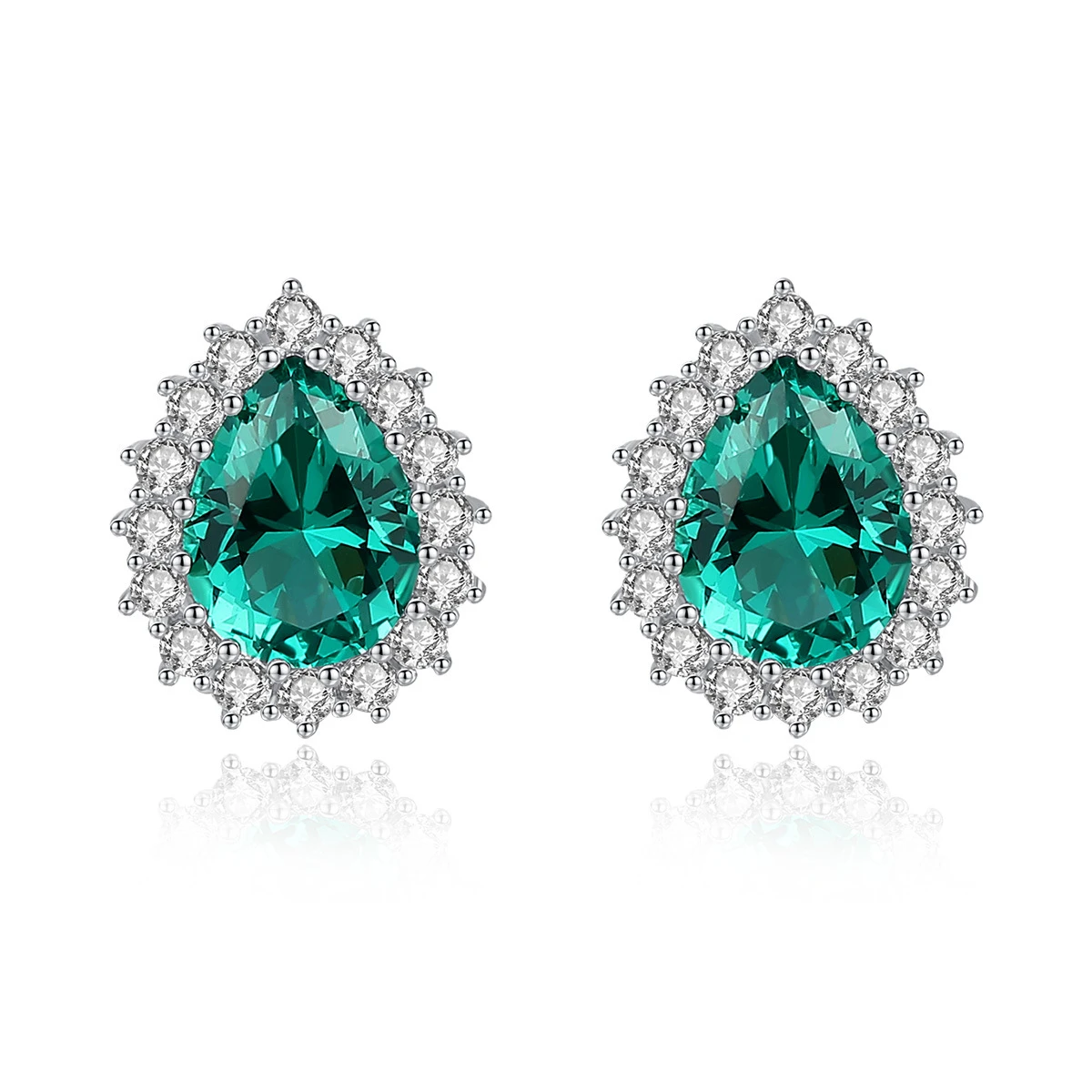

Daidan Earring Silver Sterling Water Drop Luxury Stud Gemstone Woman Earing Earring For Women