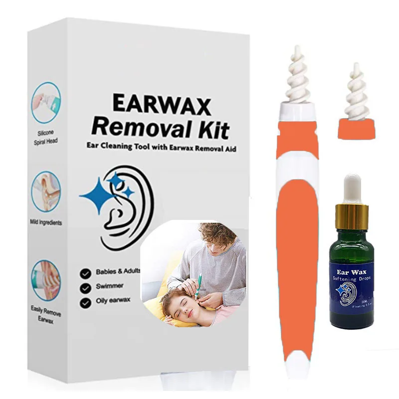 

New Ear Wax Removal Tool Spiral Smart Ear Care Clean Earpick Ear Wax Removal Kit