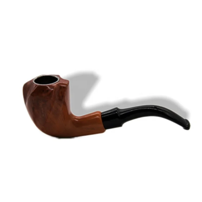 

Resin Retro Male Short European Style Smoking Pipe, Brown