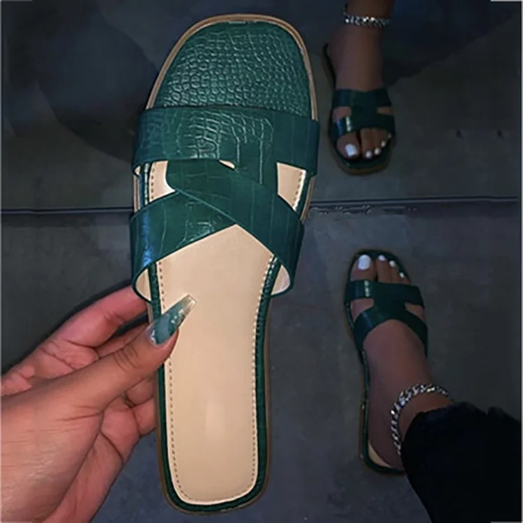 

New Women Summer Slipper Ladies Sandals Shoes Beach Female Flip Slip Casual Flat Slides Outdoor Home 2021 Fashion Beach Slipper, Black, white, pink, green