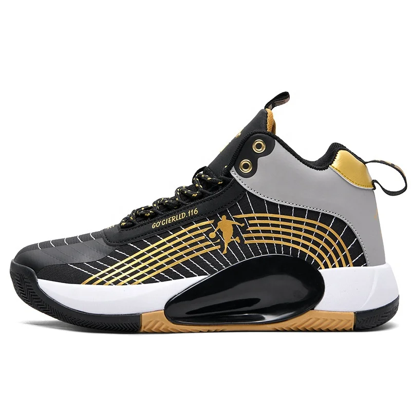 

CY01R 2021 New Men Stadium Fighter Comfort Basketball Shoes Breathable Lightweight Sports Cool Shoes, Black gold / black red / black and white / fluorescent green