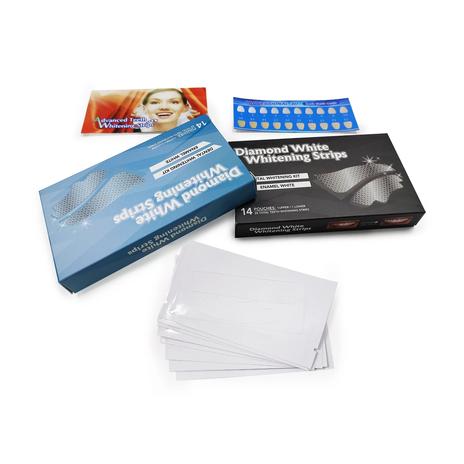 

Premium Home Teeth Whitening Strips 28 Peroxide Free Teeth Whitener Kit, Custom