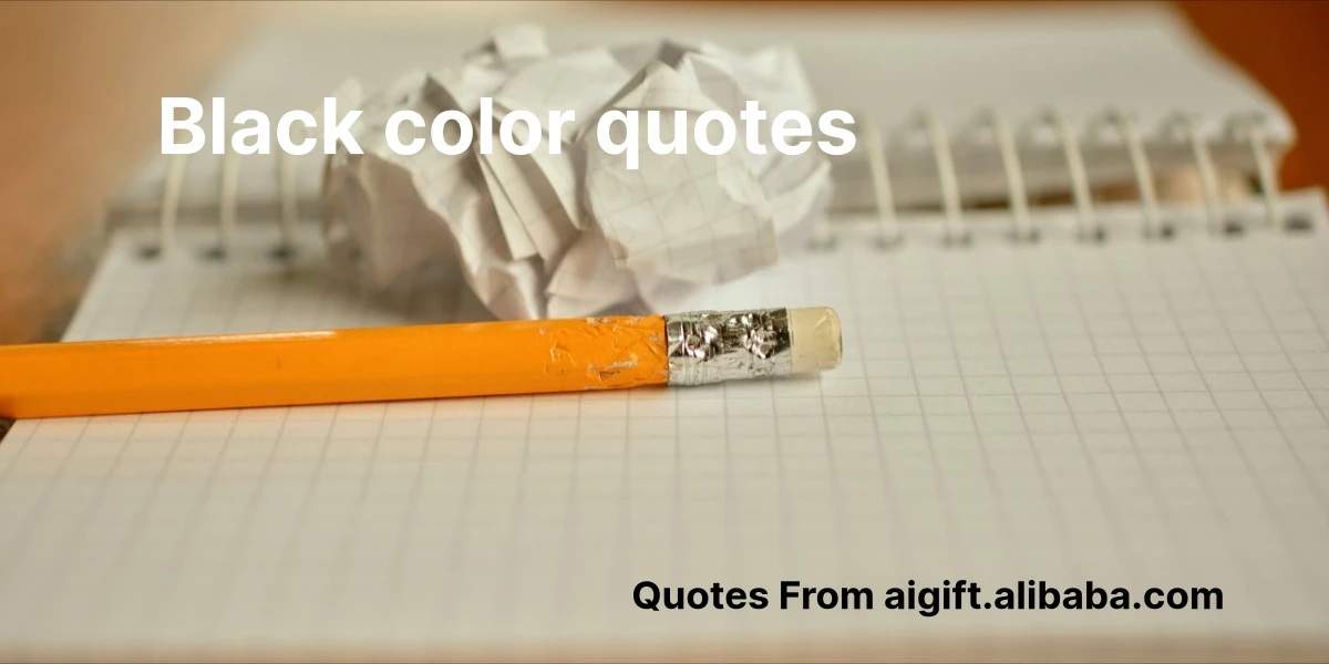 black color quotes