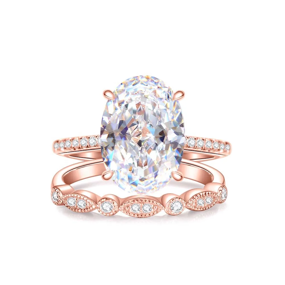 dainty 925 sterling silver engagement jewelry rose