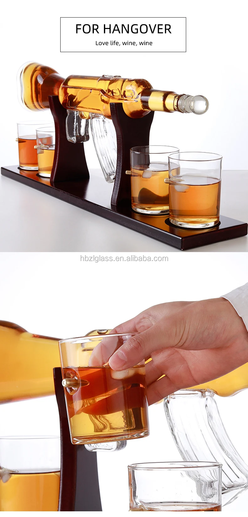 800ml Ak47 Liquor Wine Glass Bottle Gun Shape Vodka Bottle Buy Gun