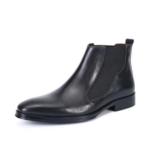 

Hot sale new design men genuine leather chelsea ankle boot shoes