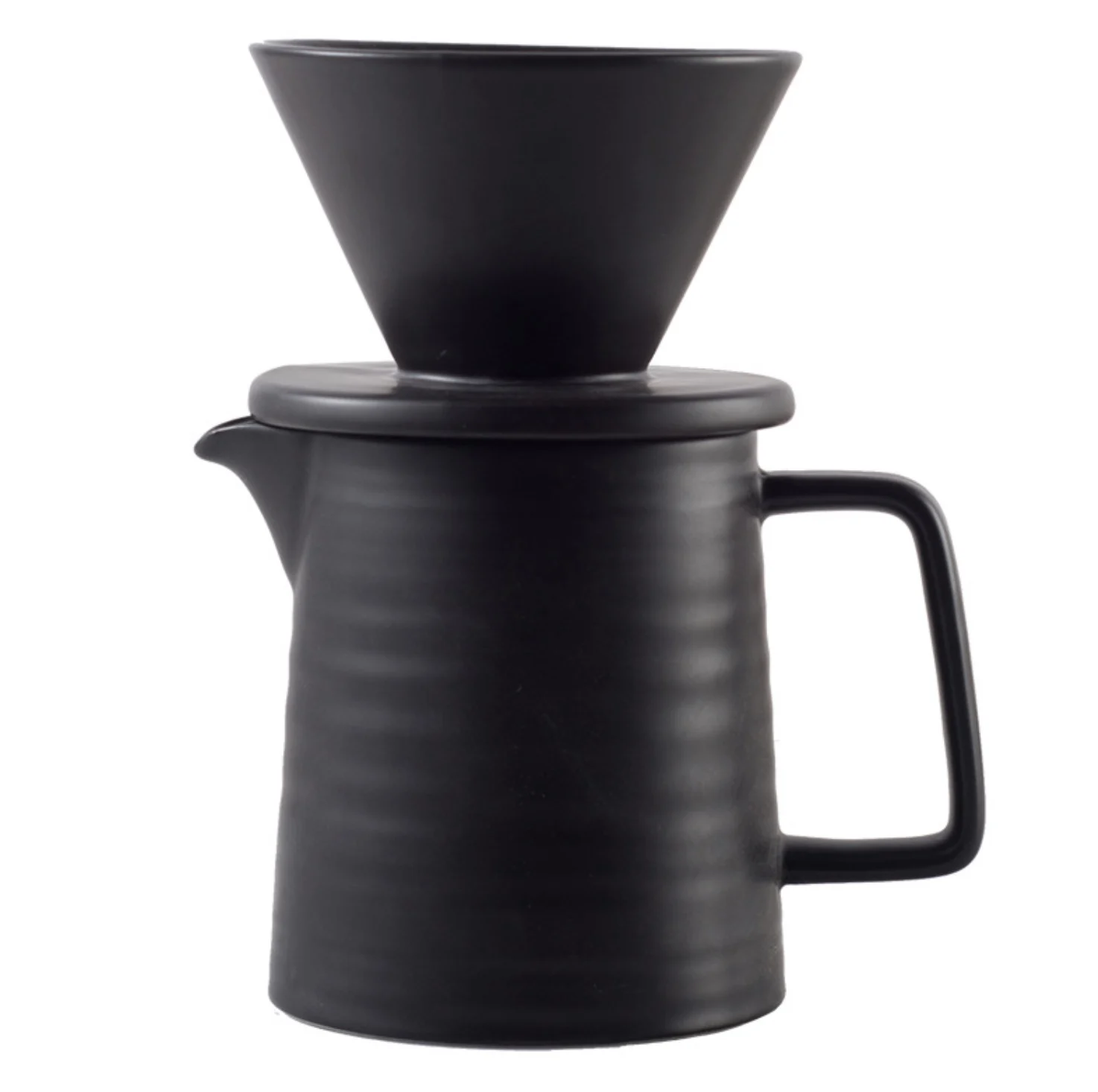 

Wholesale Mug Mugs Coffee Cup V60 Dripper Ceramic, Black