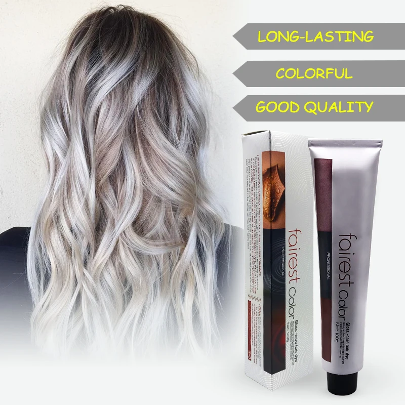 

100ml professional Best salon grey color permanent hair dye