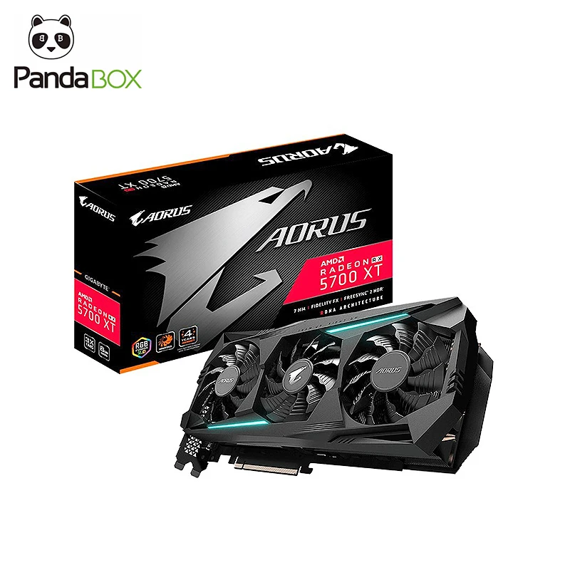 

pandabox Used Rx 5700 Xt 8g Gddr6 Stock Graphics Card Rx5700 For Desktop Game Graphics Cards Gpu Amd Rx5700xt