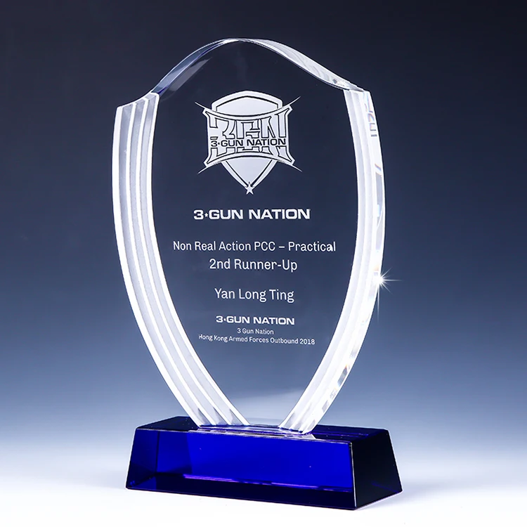 Custom Cheap Crystal Glass Shield Awards Trophy For Honor Gift Buy Shield Award Trophy,Crystal