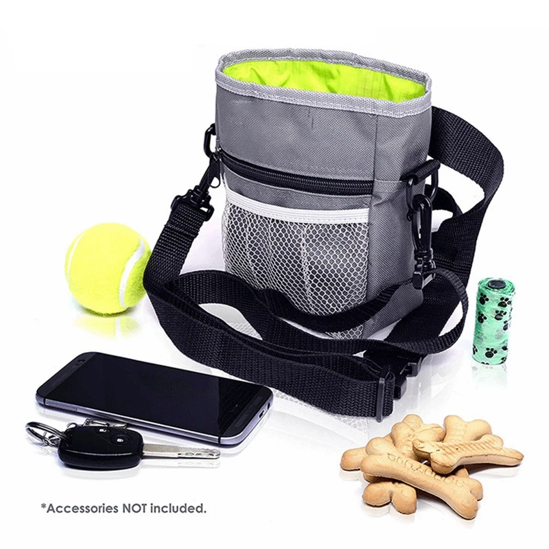 

Pet Waist Pouch Dog Training Bag Portable Dog Treat Bag Training Dog Treat Pouch Tote Bag For Training, Gray