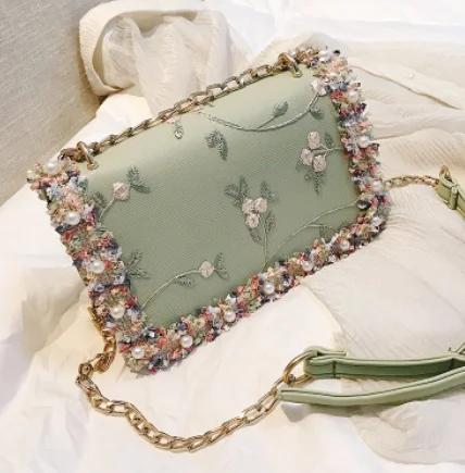 

Wholesale small square flower shoulder handbags for women shoulder bag