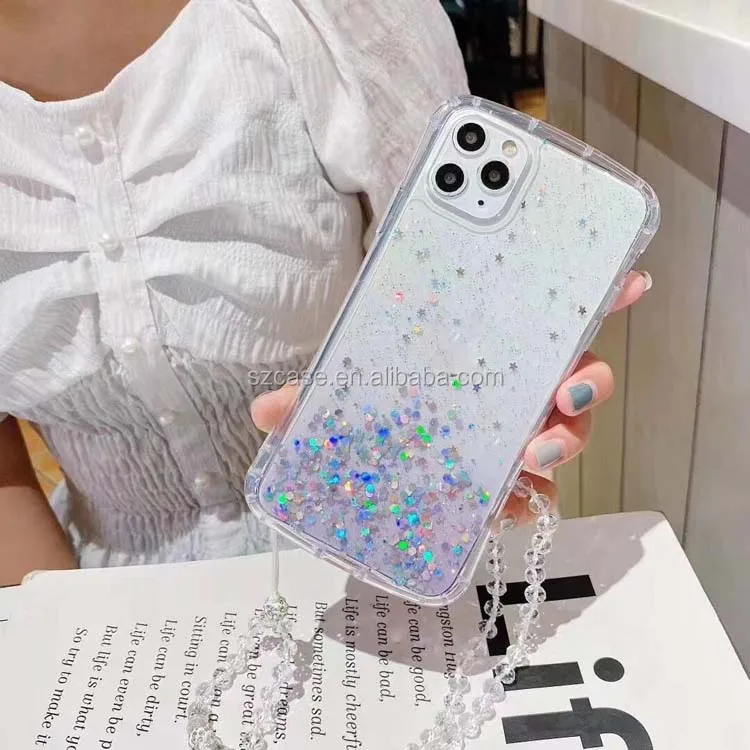 

New Arrival Transparent Colorful Rainbow Clear Acrylic Glue Printing Phone Back Cover Case For Samsung Galaxy Note 20 Pro