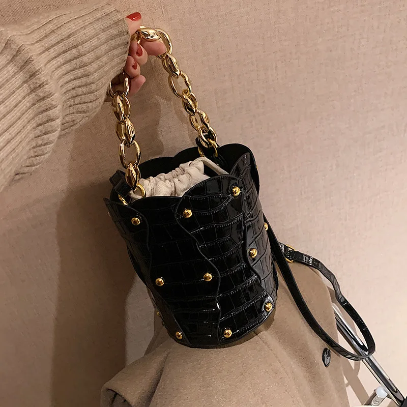 

2021 drawstring bucket unique designer purses fashion purse handbag ladies hand bags, Black,coffe color