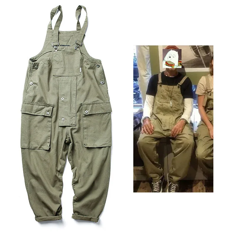 

amekaji style wear workwear pants adult mens bib working overalls, Multi colors