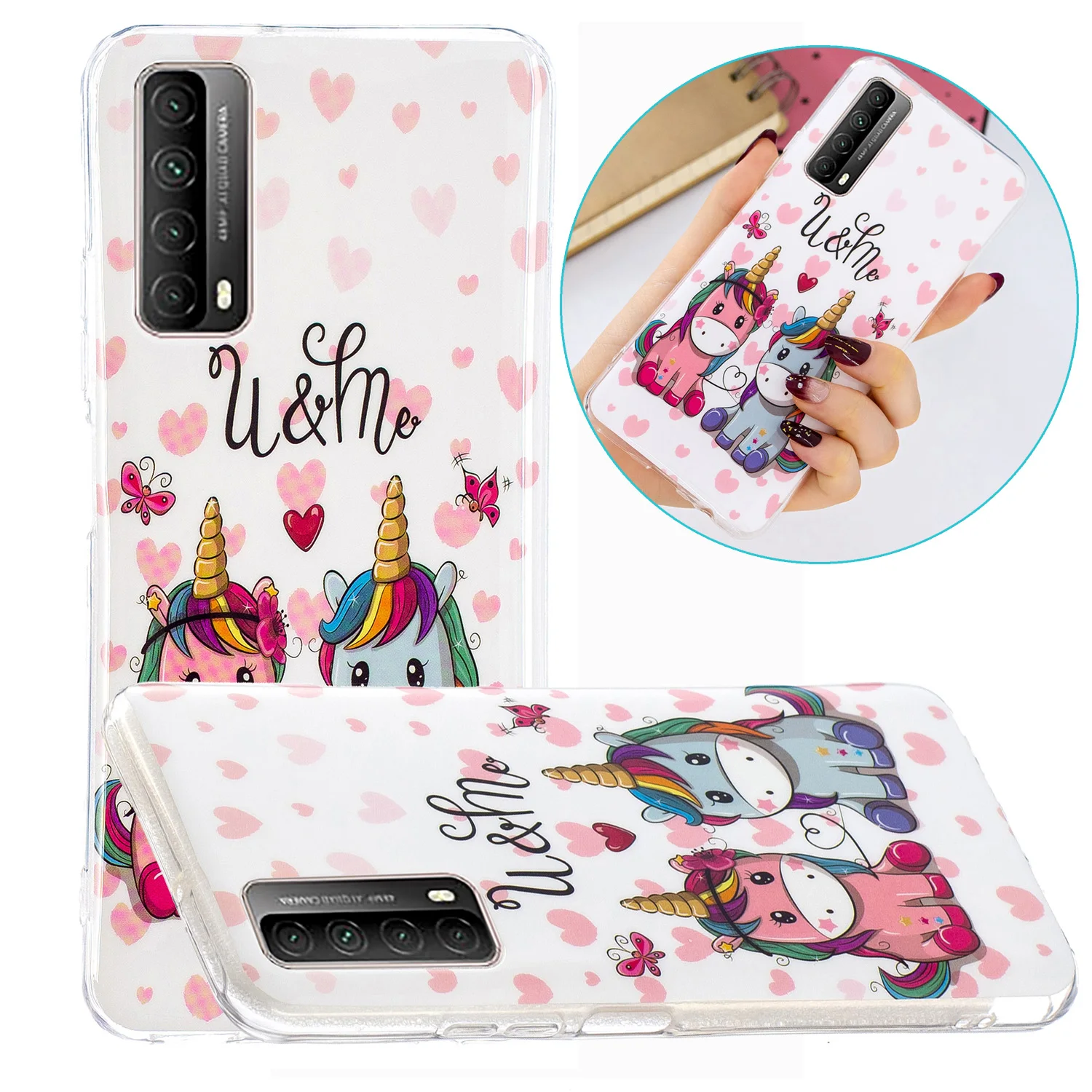 

Soft Tpu Animal Luminous Cases For Huawei Psmart 2021 Marble Phone Case Coque Case More Model Phone Case