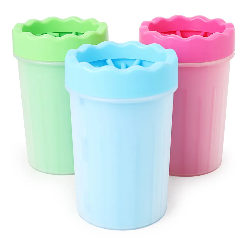 Silicone Dog Paw Cleaner Tool Pet Cleaning Brush Cup Dog Foot Cleaner Portable Pet Paw Cleaner Cup