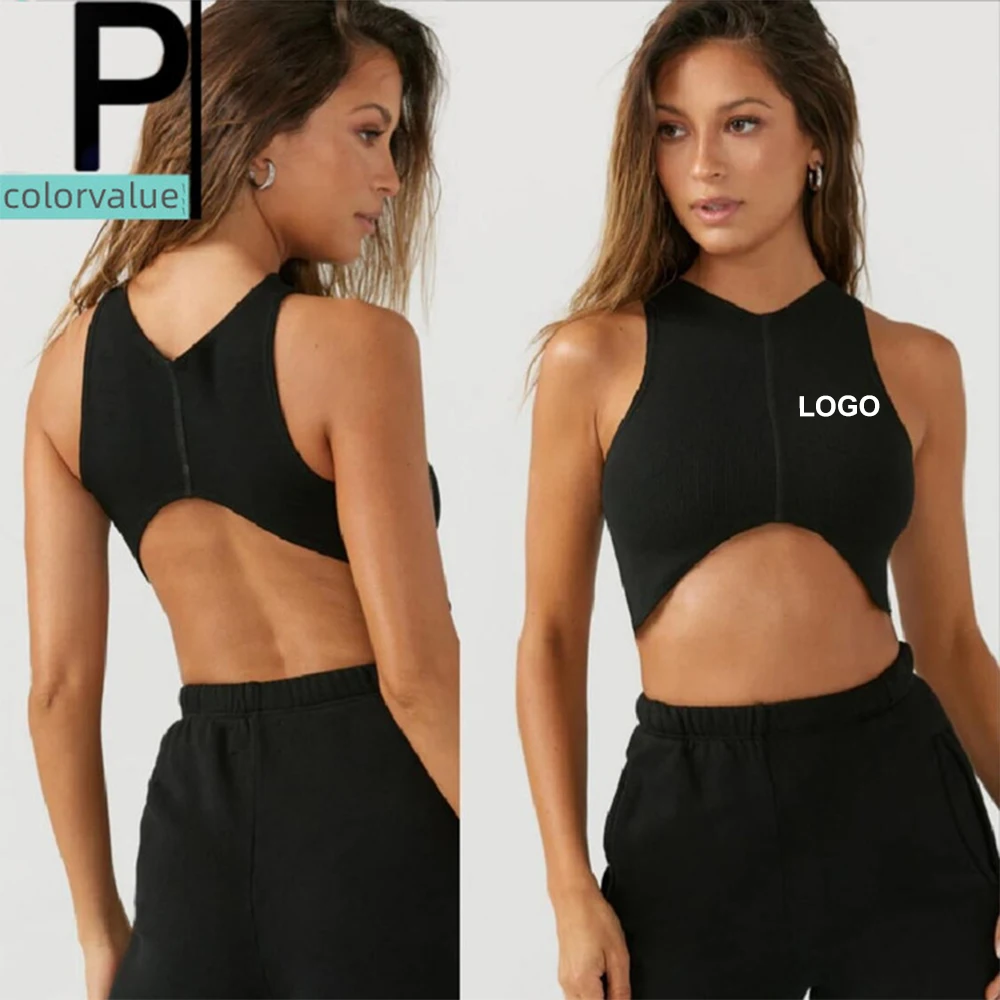 

2022 Workout Clothing Activewear Push Up Backless High Impact Gym Sport Bra Top Fitness Yoga Seamless Sports Bra For Women