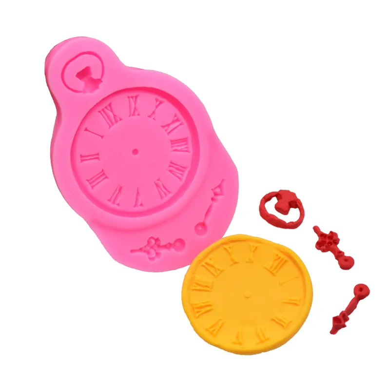 

Baking Tools Clock Modeling Chocolate Cake Decoration Fondant Mold Clay Liquid Silicone Mold for Chcolate Accessories Supplie