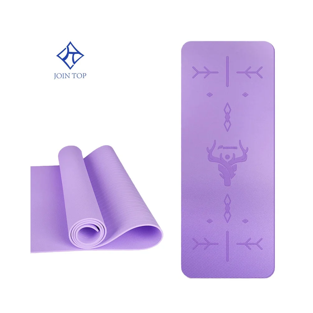 

Jointop best professional eco-friendly top design exercise gym fitness 6mm custom tpe yoga mats non slip for sale, Customized