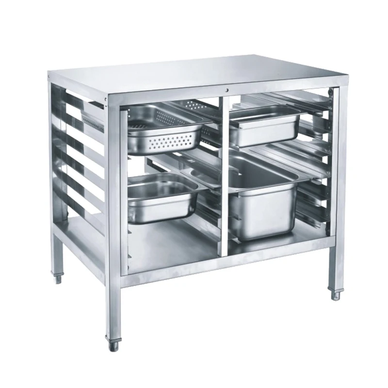 Quality First Cake Tray Cart Stainless Steel Trolley Cake Turning Gear