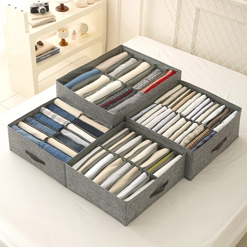 

Closet Organizers and Storage Box Wardrobe Clothes Organizer for Pants Jeans T-shirt Drawer Organizer for Clothing