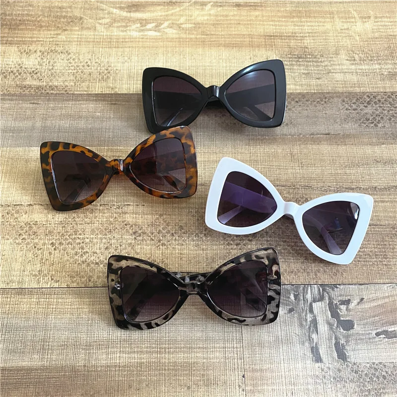 

PC frame Posh Pearl Bow Shape UV400 Sunglasses Kids Leopard Shades For Baby Boys and Girls
