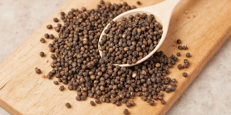 Cocktail with muddled peppercorns garnish