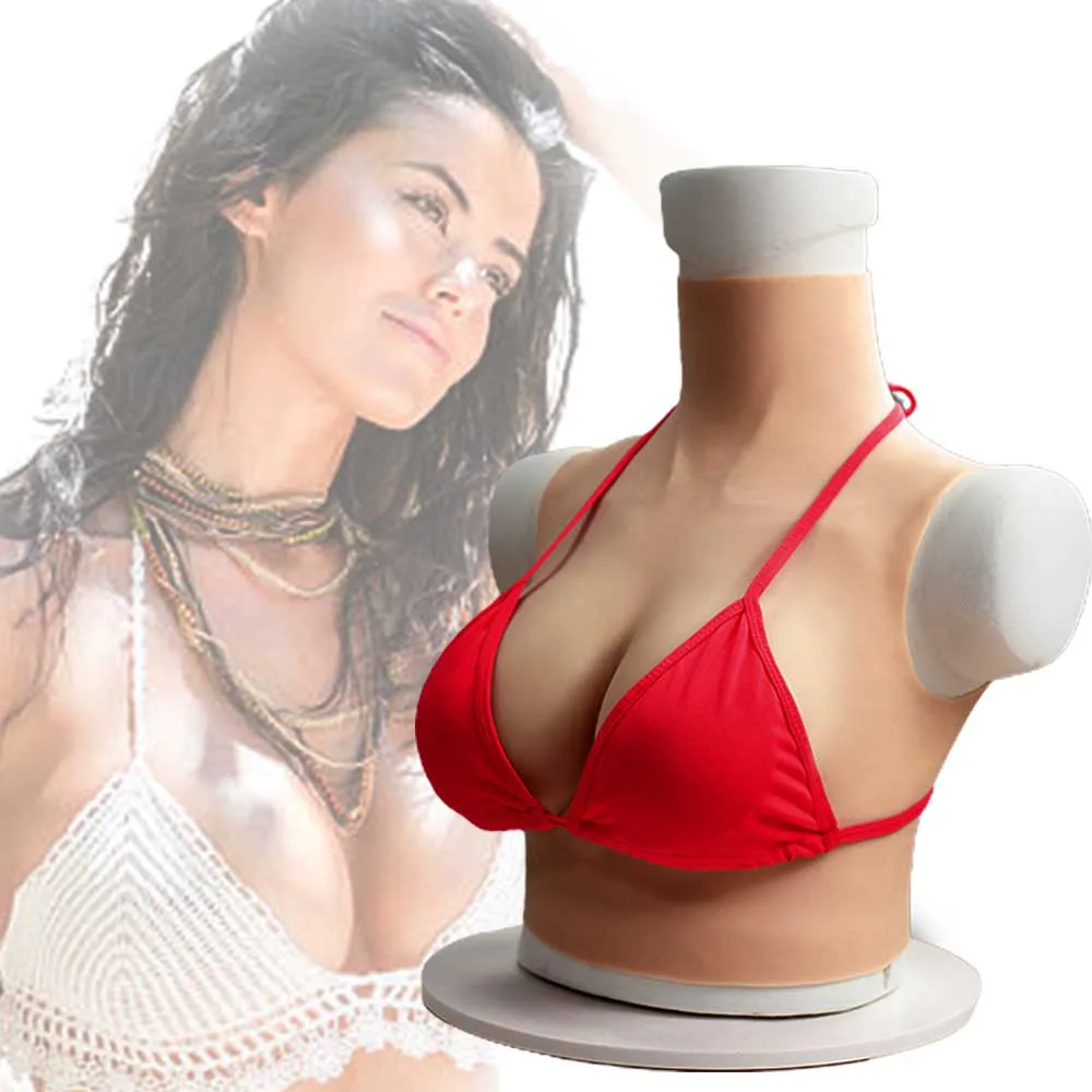 

URCHOICE Free Shipping Cheap Sale Crossdresser Silk Cotton Fake Boobs Oil Free Silicone Huge B C D E Cup Breast Form