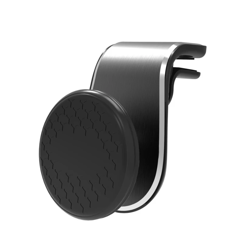 

360 L-Type Universal Car Mount Air Vent Clip Mobile Phone Magnetic Holder, Black/silver/gold