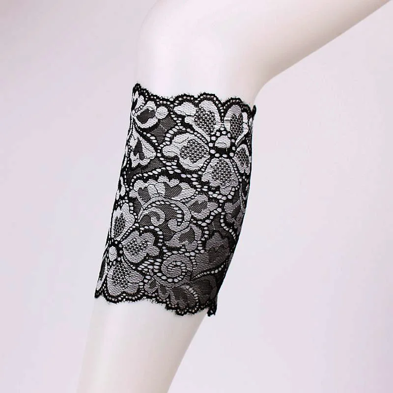 

Fashion Lady Elastic Lace Leg Warmer Socks Lace Trim Boots Cuff