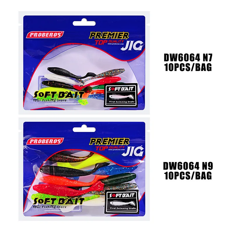 Horizon 2.7in/0.07oz 3.7in/0.2oz Paddle Tail Lure Soft Baits Bulk Leurre Souple Pike Soft Lure