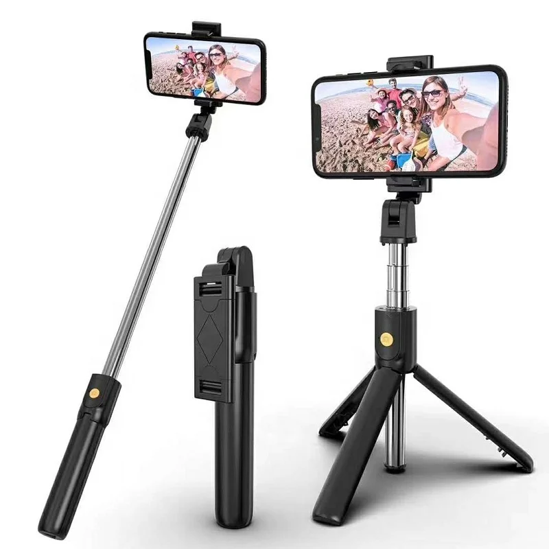 

Cheap Price K07 Smartphone Wireless Selfie Stick Tripod With Detachable Remote and Phone Holder