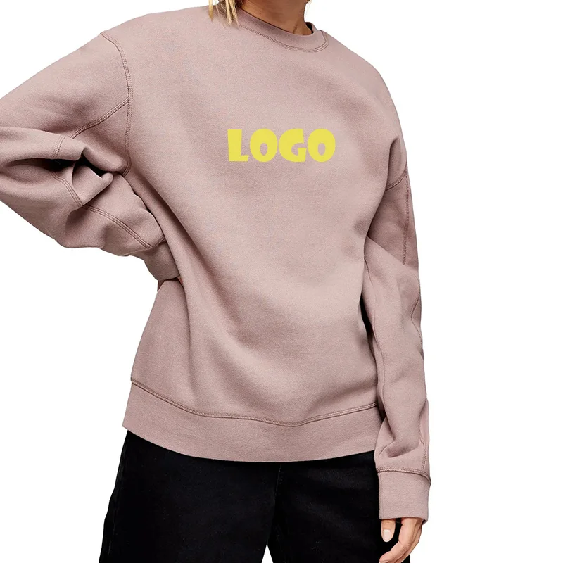 

High Quality Printing Custom Long Sleeve Designer Embroidered Graphic Crewneck Women Hoodies Sweatshirts, Customized colors