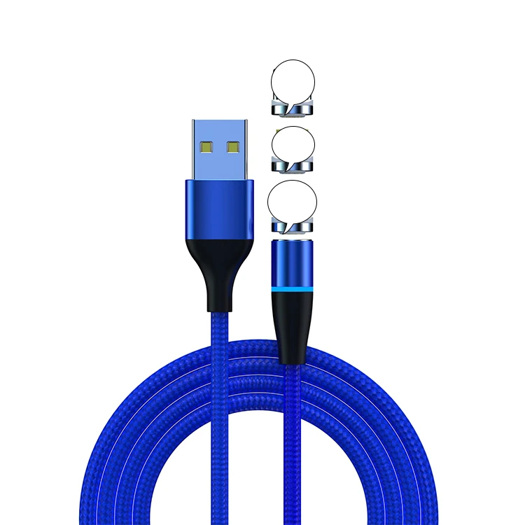 On stock type - c 3 in 1 braided charger charging magnetic usb magnet usb cable - ANKUX.COM