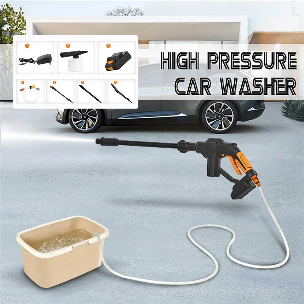 Fashion Car Wash Water Spray Gun Lithium Battery Car Wash Foam Gun