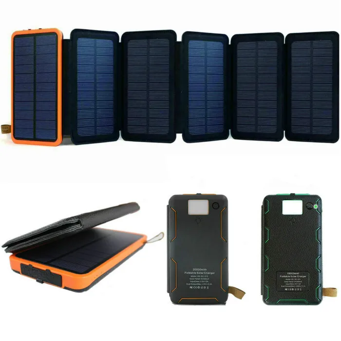 

Portable solar charger/ panel powerbank 20000mah 25000mah 30000mah solar power bank