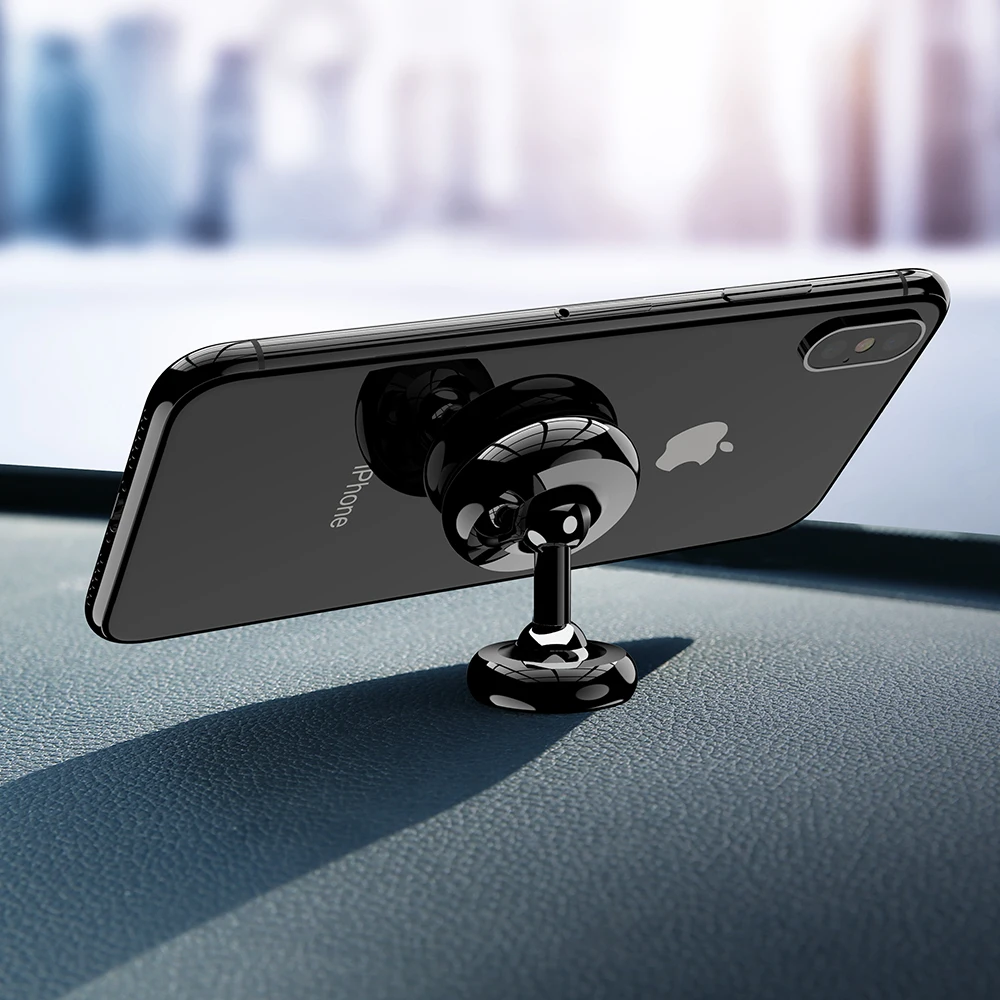 

Free Shipping 1 Sample OK Mobile Phone Holders Mini Stand Cell Phone Magnet Mount Car Holder For iPhone Samsung, Black