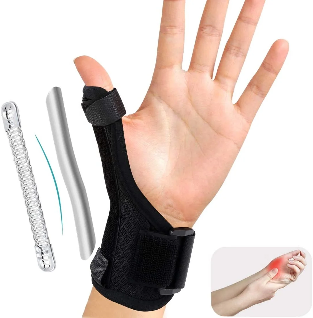 

Arthritis Thumb Splint Thumb Spica Support Brace for Pain Sprains Strains Arthritis Carpal Tunnel & Trigger Thumb Immobilize, Black, gray
