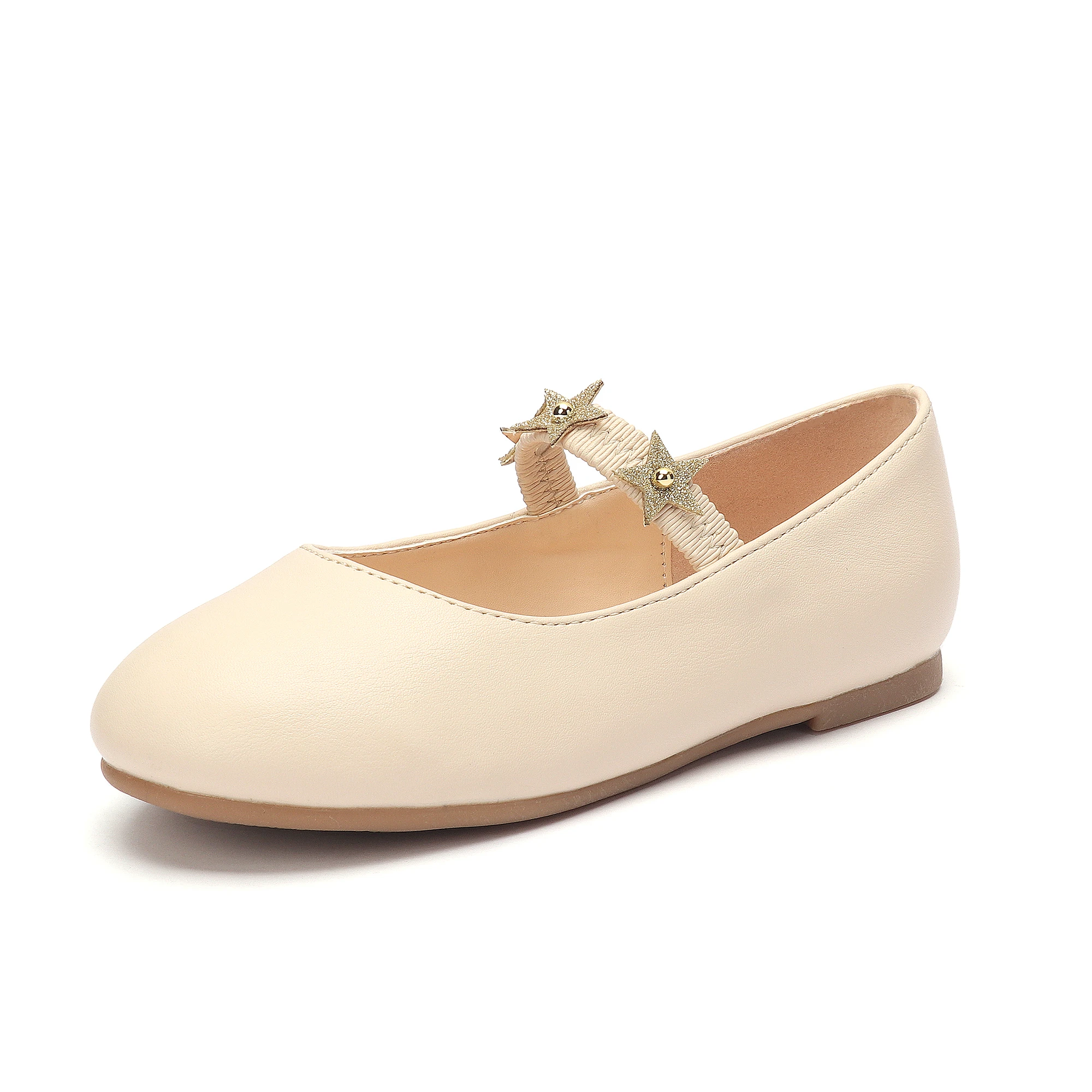 

girl sandals shoe light shoes High quality PU low heel princess flower girl casual shoes, Black