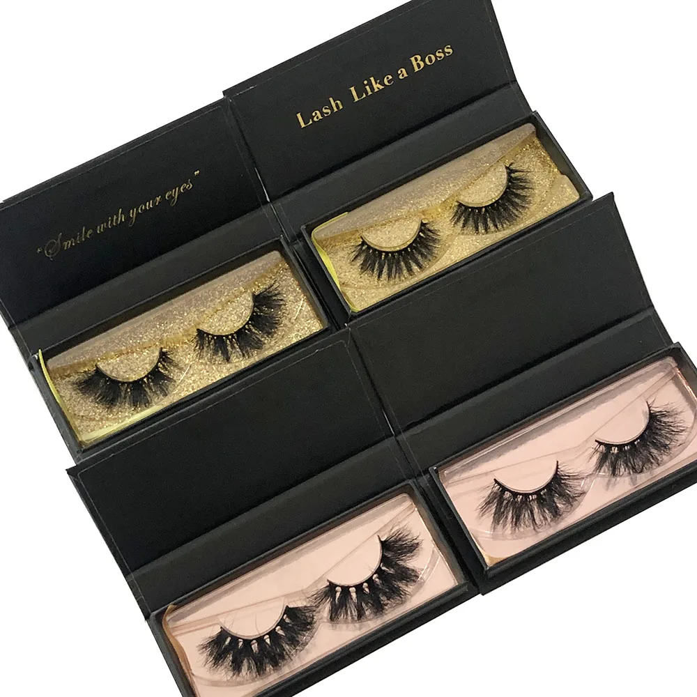 

2020 NEW wholesale fluffy wispy full strips lashes 5d mink eyelashes, Black