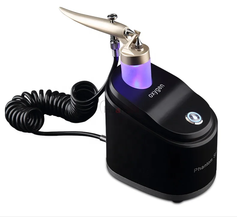 

Fast shipment beauty device home use oxygen jet peel machine, Black