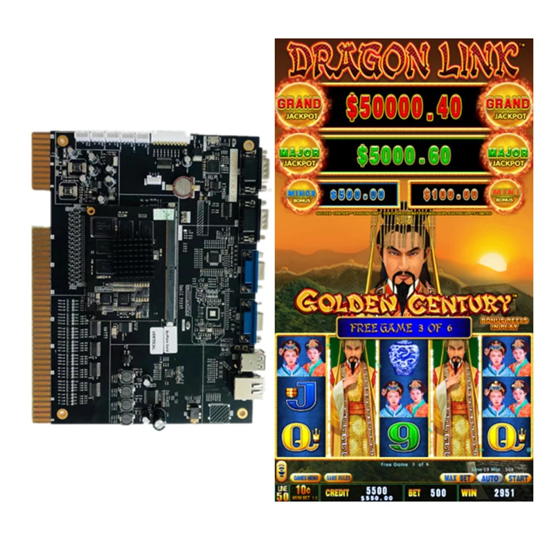 

Wholesale Dragon Link Golden Century vertical slot machine game boards